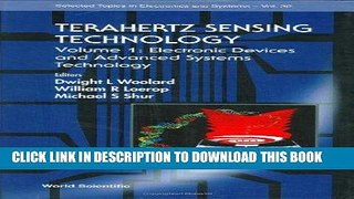 Read Now Terahertz Sensing Technology, Vol. 1: Electronic Devices and Advanced Systems Technology