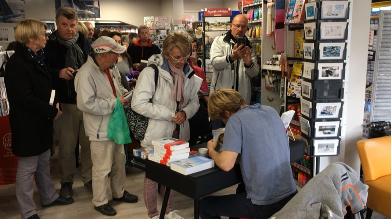 François Gabart est venu dédicacer son livre à la librairie La Parenthèse
