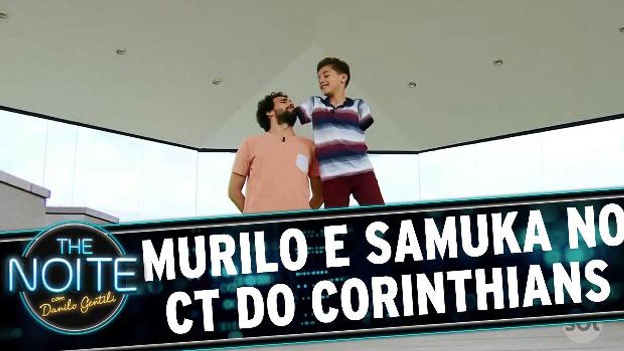 Murilo e Samuel do Teleton vão ao CT do Corinthians