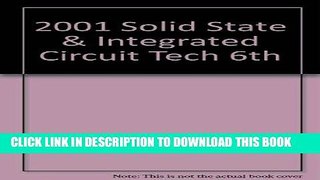 Read Now 2001 6th International Conference on Solid-State and Integrated-Circuit Technology:
