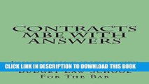 Ebook Contracts MBE With Answers: Ivy Black letter law e books - 6 published bar essays - LOOK