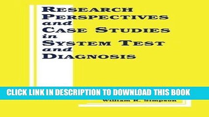 Read Now Research Perspectives and Case Studies in System Test and Diagnosis (Frontiers in