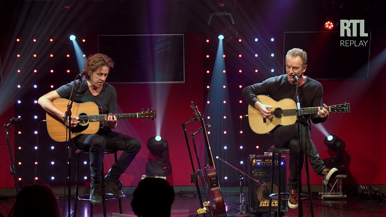 Message in a Bottle - Sting en acoustique dans le Grand Studio RTL