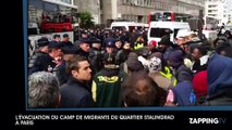 Démantèlement du camp de Stalingrad : les migrants de Paris ont été évacués (Vidéo)