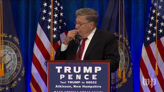 Former N.H. governor jokes about Clinton's sex life at Trump rally