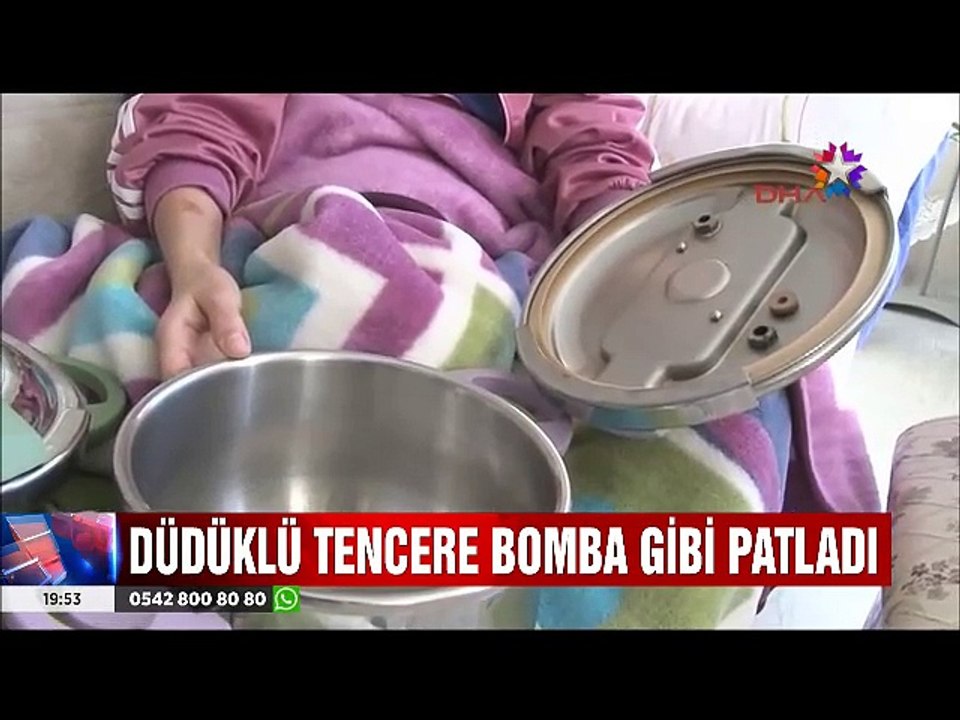 Aşure yaparken Patlayan Düdüklü Tencere Az daha Canından ediyordu