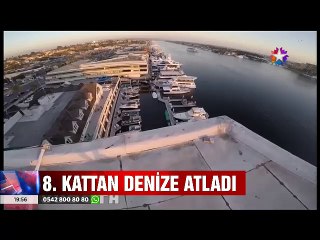 Hiç Güvenlik Önlemi Almadan 8. Kattan Denize atladı