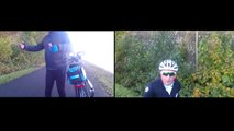 Deux cyclistes wallons agressés par un cycliste flamand un peu raciste et très agressif...