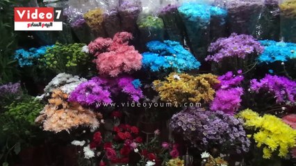 السيدات بالسويس أكثر إقبالا على الورود فى عيد الحب المصرى