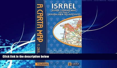 Big Deals  Carta s Israel Super Touring Map  Best Seller Books Most Wanted