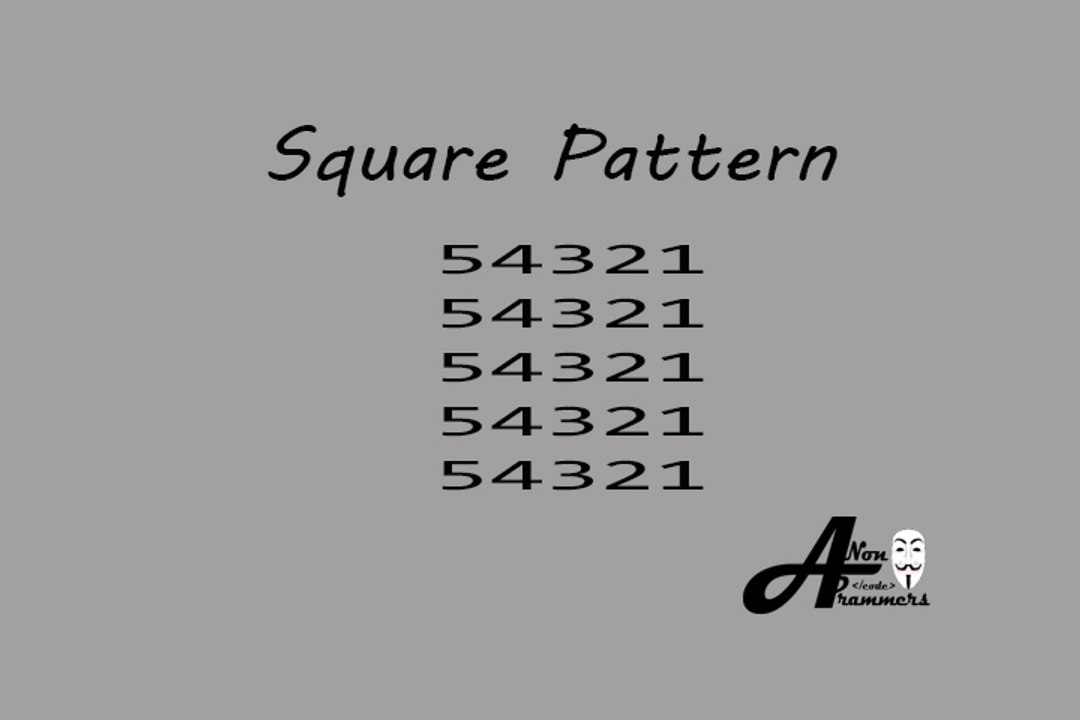 Square Pattern C++#12