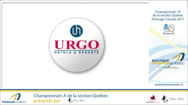 Championnats A de la section Québec 2017 - Glace 4 Pré-Novice Dames prog. court Ech 10-12