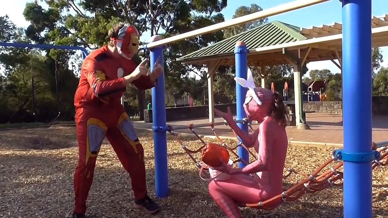 Spidergirl Vs Skeleton Man Vs T-REX w Spiderman Frozen Elsa Joker Superhero Fun Compilation IRL-_dKdlN8rDGI.CUT.11'41-21