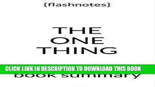 [Ebook] The ONE Thing: The Surprisingly Simple Truth Behind Extraordinary Results - by Gary