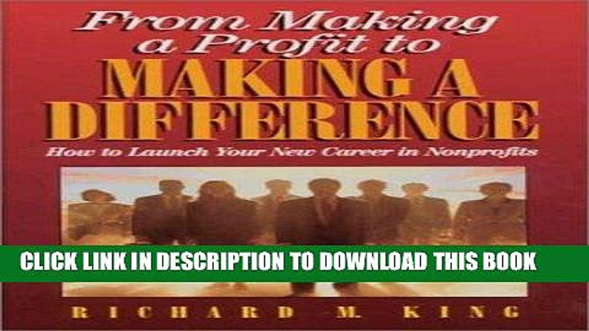 [Ebook] From Making a Profit to Making a Difference: Careers in Non-Profits for Business