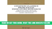 [FREE] EBOOK Citation Classics from Social Indicators Research: The Most Cited Articles Edited and