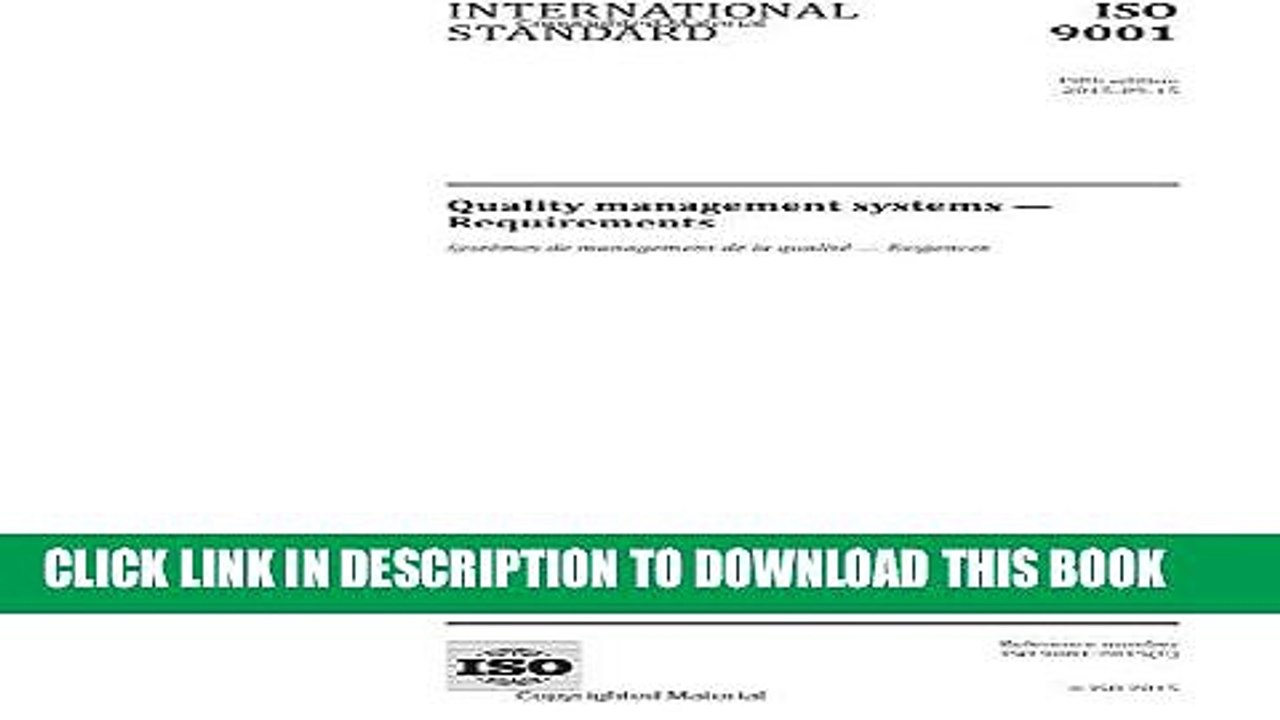 [PDF] ISO 9001:2015, Fifth Edition: Quality management systems - Requirements Full Online