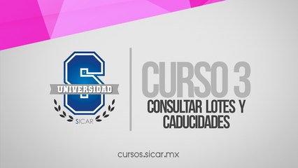 Consultar Lotes y Caducidades (SICAR Versión 2.1)