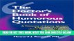 [READ] EBOOK The Doctors Book of Humorous Quotations, 1e BEST COLLECTION