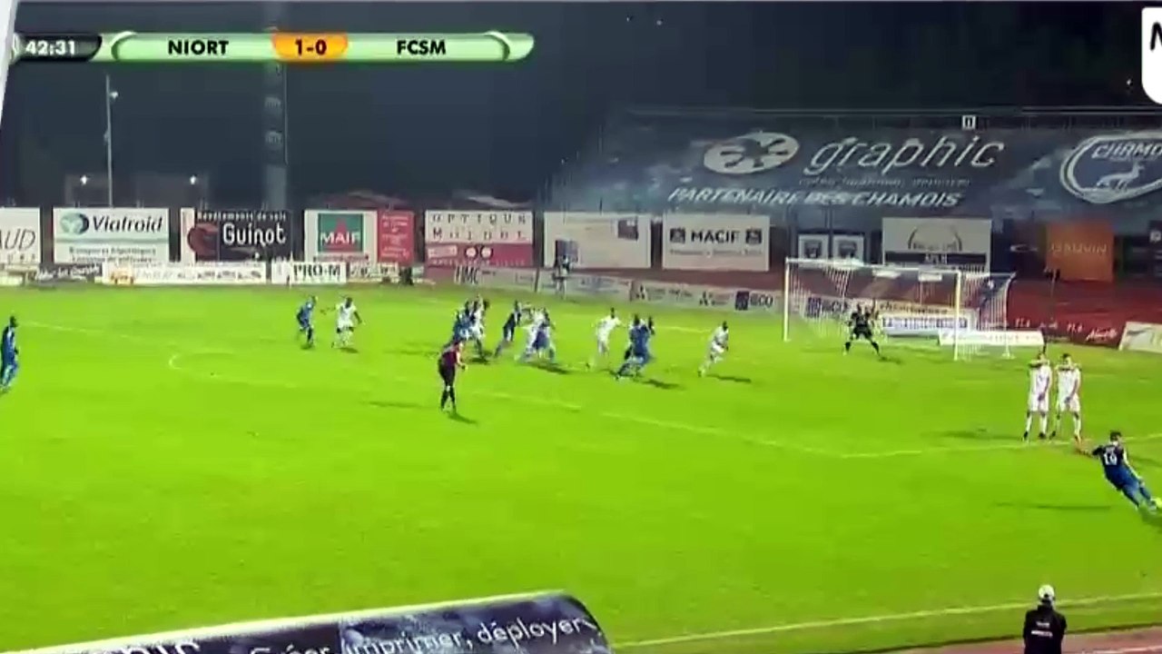 David Djigla Goal HD - Niort 2-0 Sochaux - 04-11-2016