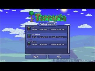 Lets Play Terraria  Part 1 Creating stuff