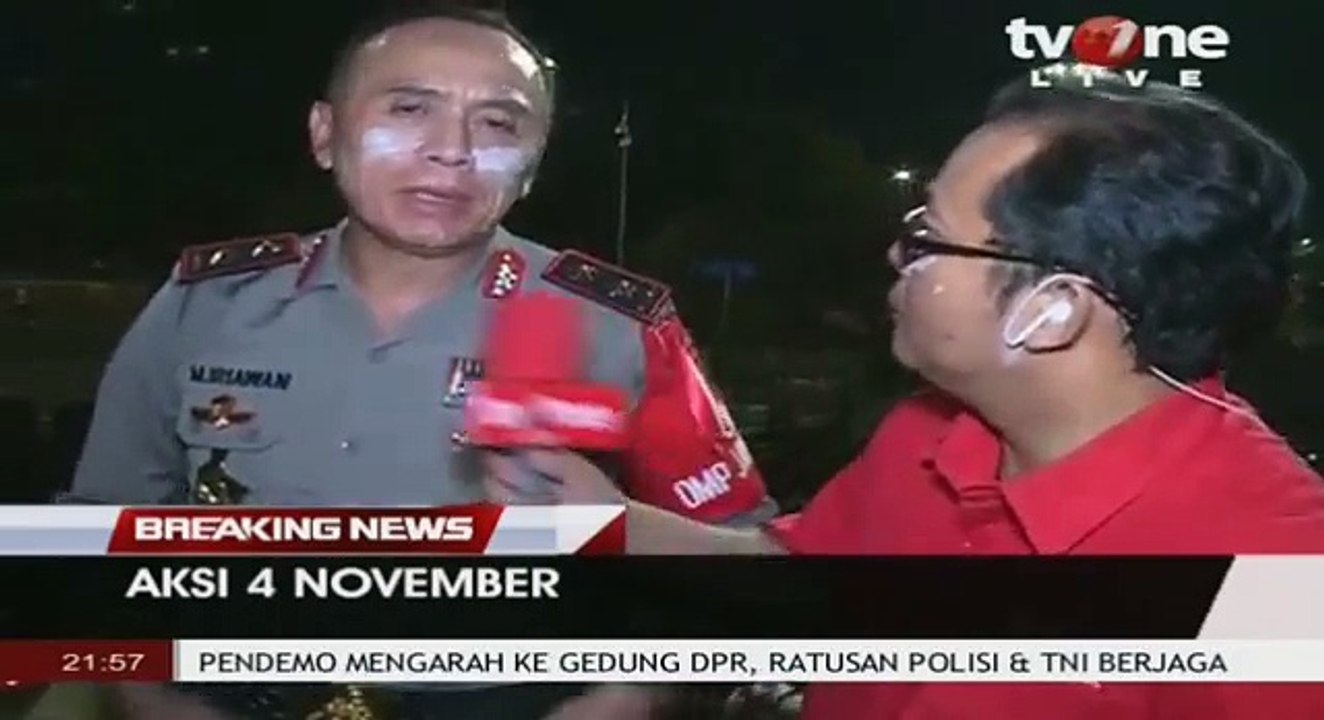 Panglima TNI & KAPOLDA tanggapi Rusuh massa demo tolak AHOK
