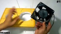 2 Ways to make an air conditioner at home - Homemade air conditioner(360p)