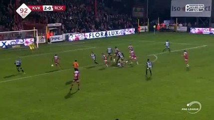David Pollet Goal HD - Kortrijk 2 - 1  Charleroi 04.11.2016