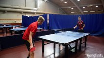 Ils réalisent des trick shots impressionnants en ping pong