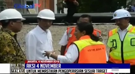 Demo di Depan Istana, Jokowi Pilih Kunjungi Proyek Kereta Api Bandara