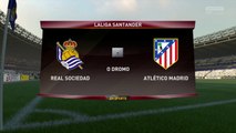 Real Sociedad vs Atlético Madrid Fifa 17 Liga Santander Gameplay HD Jornada 11 Simulación previa