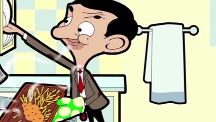 Mr Bean - Sofa dinner with Teddy