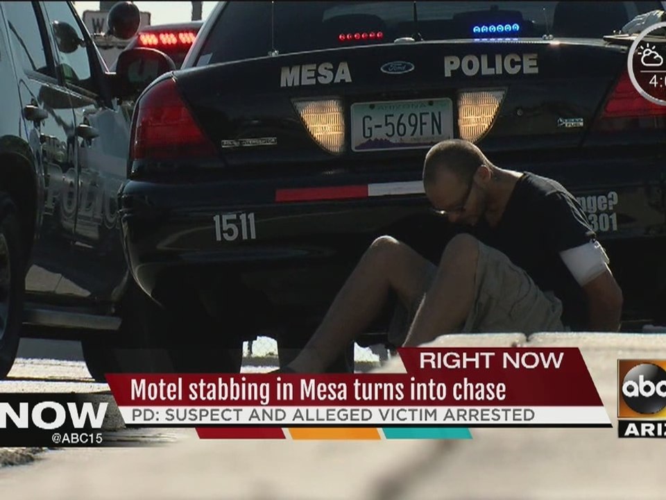 Mesa stabbing turns into chase