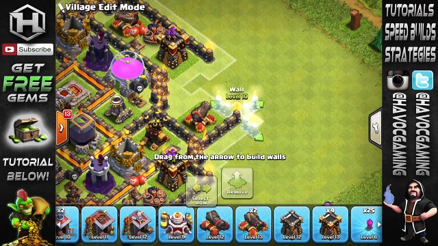 Clash Of Clans BEST TH8 HYBRID BASE NEW UPDATE w BOMB TOWER! Town Hall 8 Farming Trophy Base