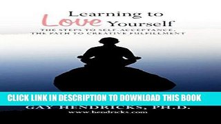 Ebook Learning To Love Yourself Free Read