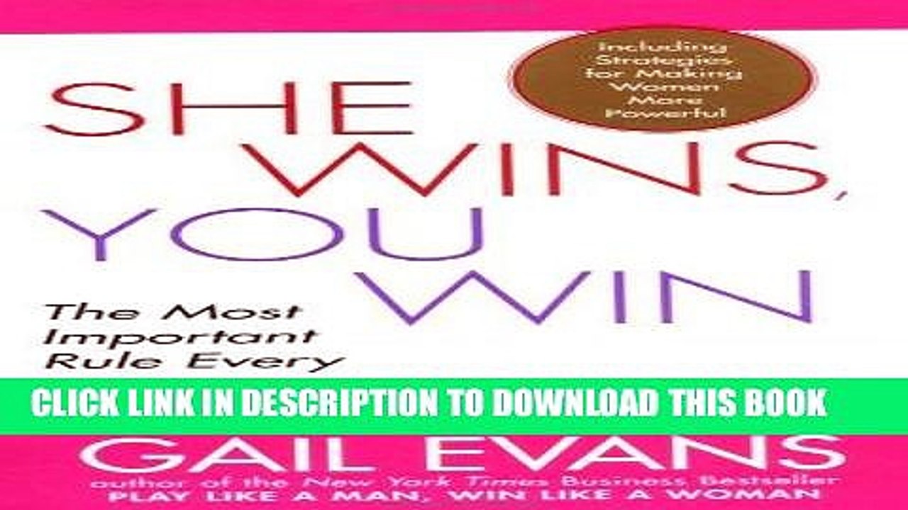 [BOOK] PDF She Wins, You Win: The Most Important Rule Every Businesswoman Needs to Know New BEST