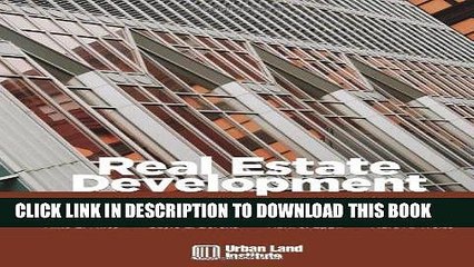 [PDF] Real Estate Development: Principles and Process Full Online