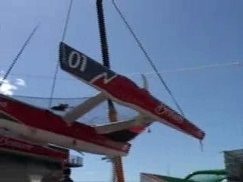 Mise en chantier du trimaran Brossard