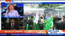 Manifestaciones en Chile contra el actual sistema de pensiones terminaron en fuertes disturbios