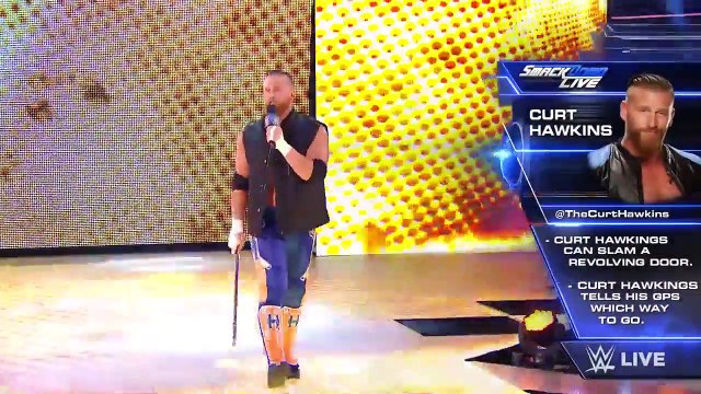 Dolph Ziggler Vs. Curt Hawkins — Intercontinental Title Open Challenge׃ Smackdown Live, Nov., 2016