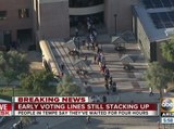 Voters wait in line for hours on last day of early voting