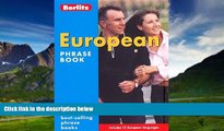 Big Deals  Berlitz European Phrase Book  Full Ebooks Best Seller