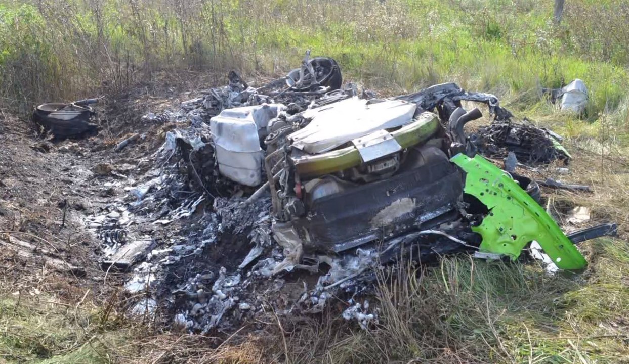 Crash Green Lombhorgini Hurrcane Footage real