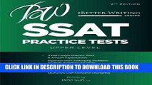 Ebook SSAT Practice Tests: Upper Level (2nd Edition) Free Read