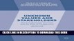 [New] Ebook Unknown Values and Stakeholders: The Pro-Business Outcome and the Role of Competition