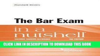 Best Seller The Bar Exam in a Nutshell Free Download