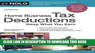 [New] Ebook Home Business Tax Deductions: Keep What You Earn Free Online