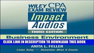 Best Seller Wiley CPA Exam Review Impact Audios: Business Environment and Concepts, 3rd Edition