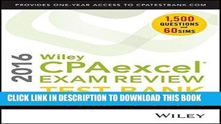 Ebook Wiley CPAexcel Exam Review 2016 Test Bank: Financial Accounting and Reporting Free Download