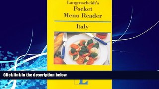 Big Deals  Langenscheidt s Pocket Menu Reader Italy  Full Ebooks Best Seller